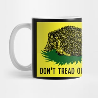 Don't Tread On Me Flag Parody Hedgehog Mug